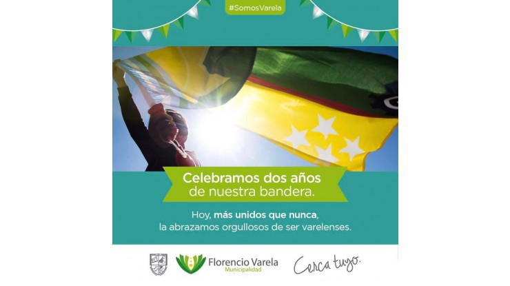 Segundo aniversario de la creación de la bandera varelense